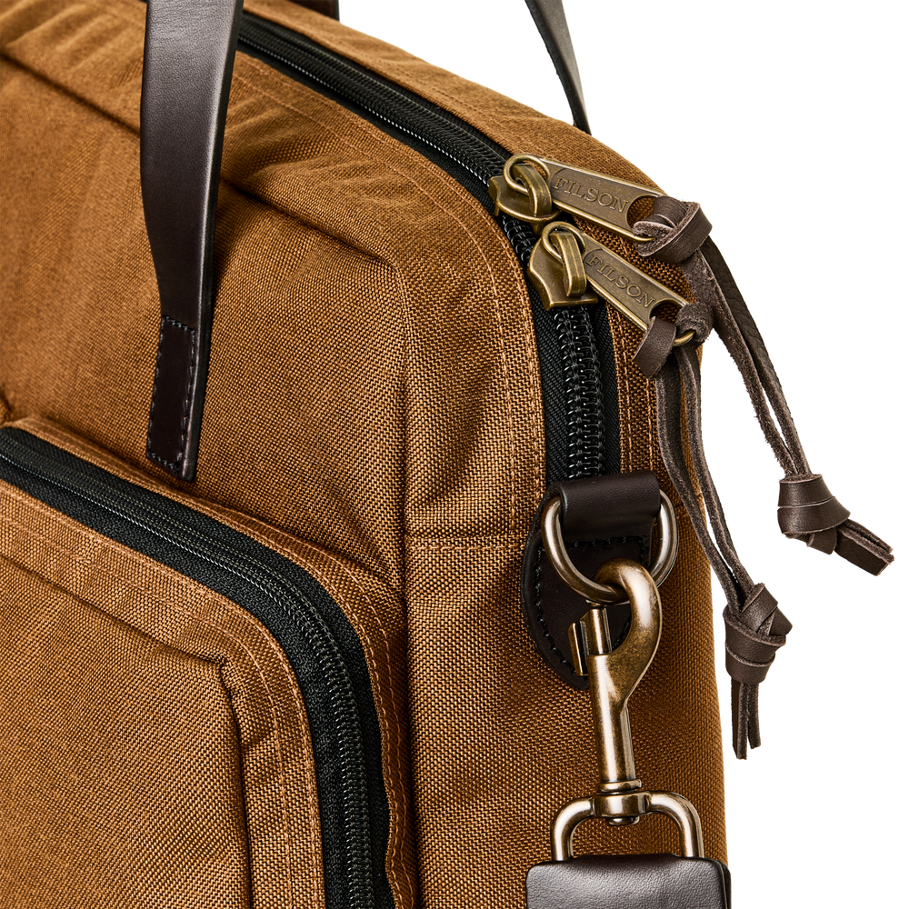 Alternate view of the Filson Dryden Briefcase - Whiskey