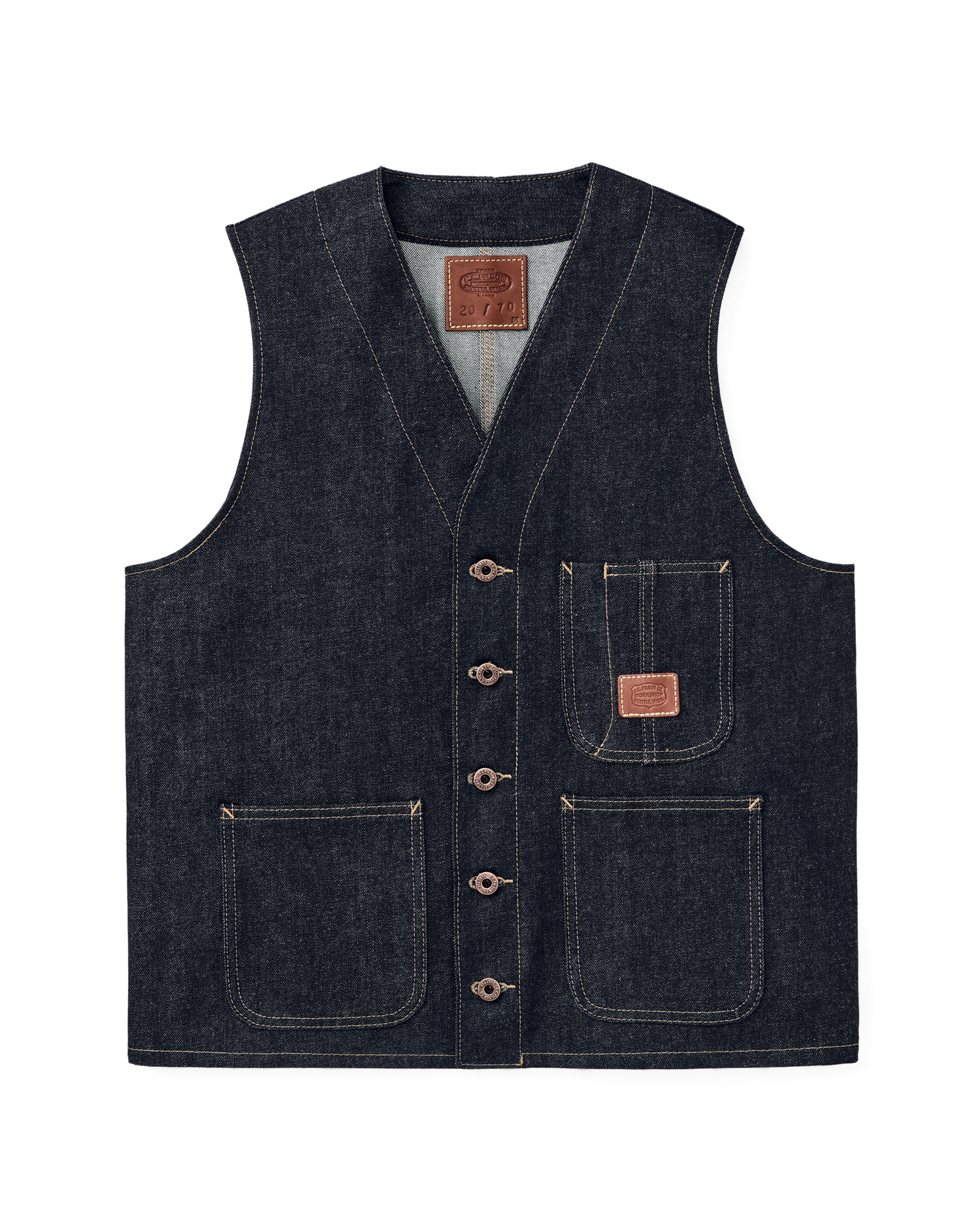 Workshop Denim Vest - Dark Indigo