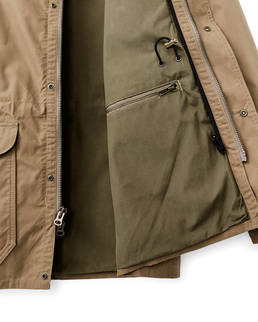 Dry Wax Mile Marker Coat - Dark Beige