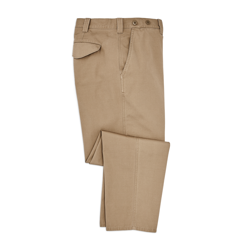 Front-facing image of the Filson Safari Cloth Pants - Safari Khaki