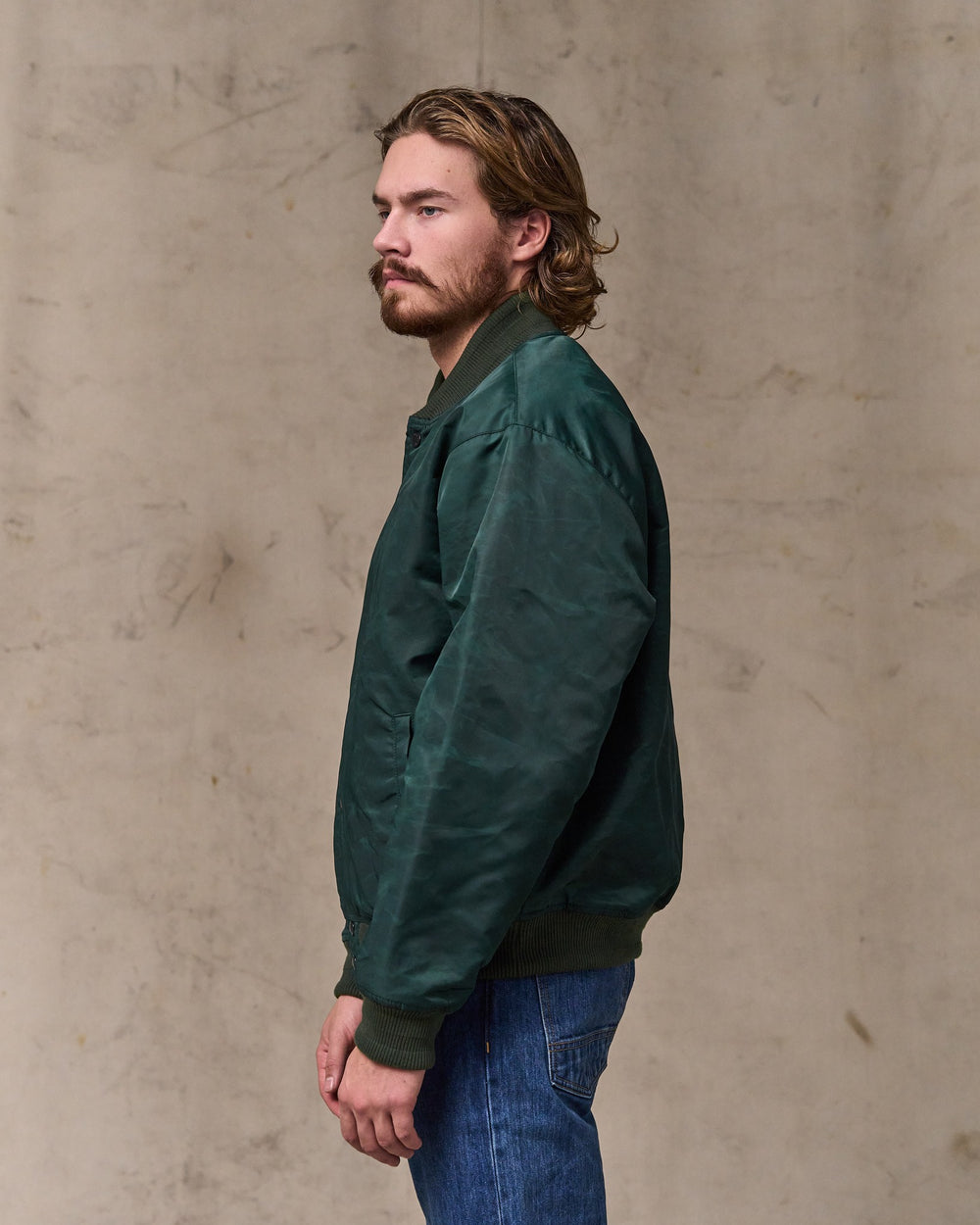 image of a model wearing Filson's Montlake Jacket - Pine Grove