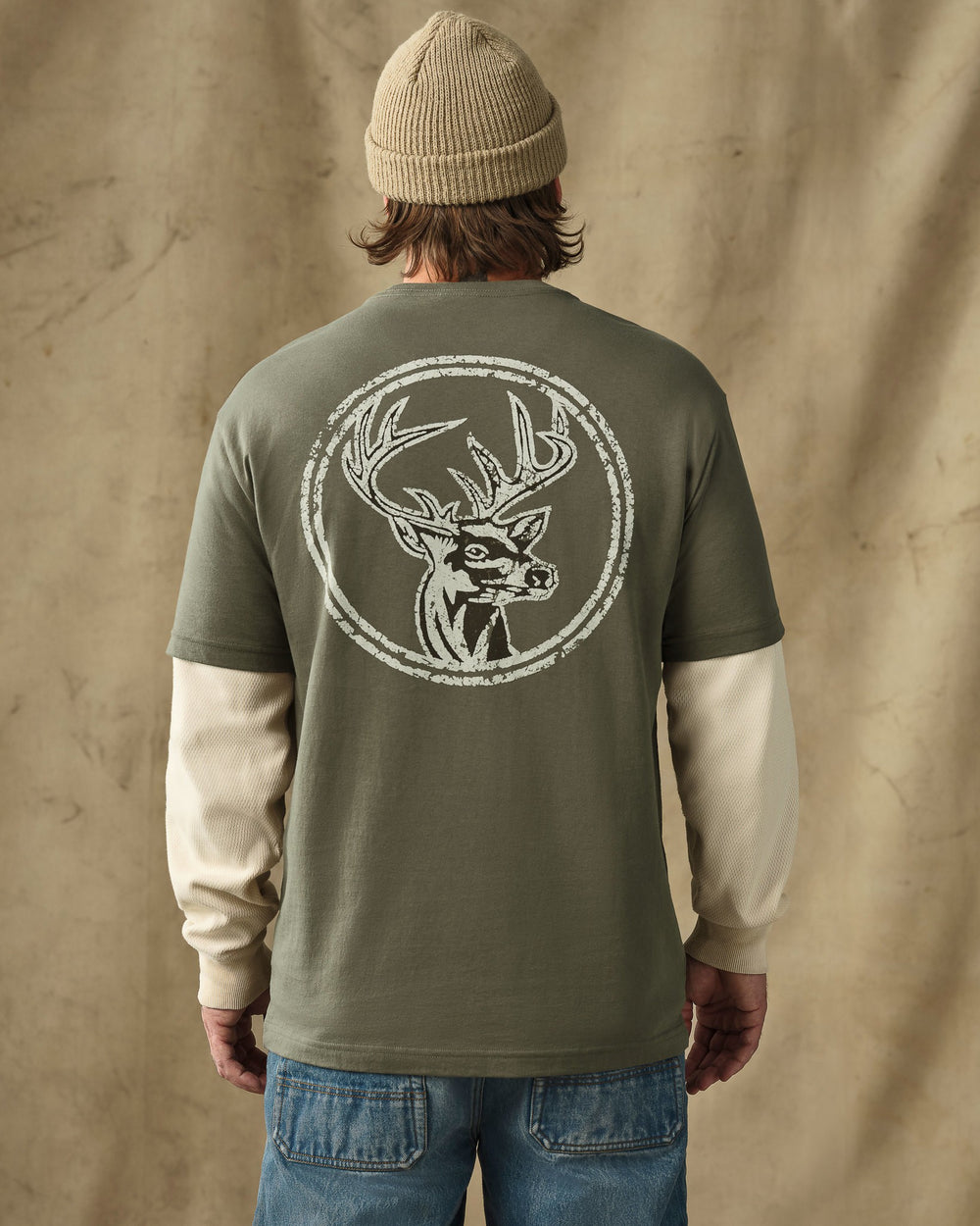 Buck Graphic T-Shirt - Shale