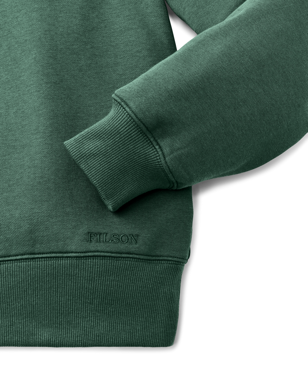 Alternate view of the Filson Northwest Crewneck Sweatshirt - Granite Green