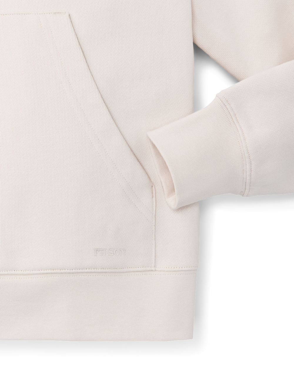 Women's French Terry Half-zip Hoodie - Ivory