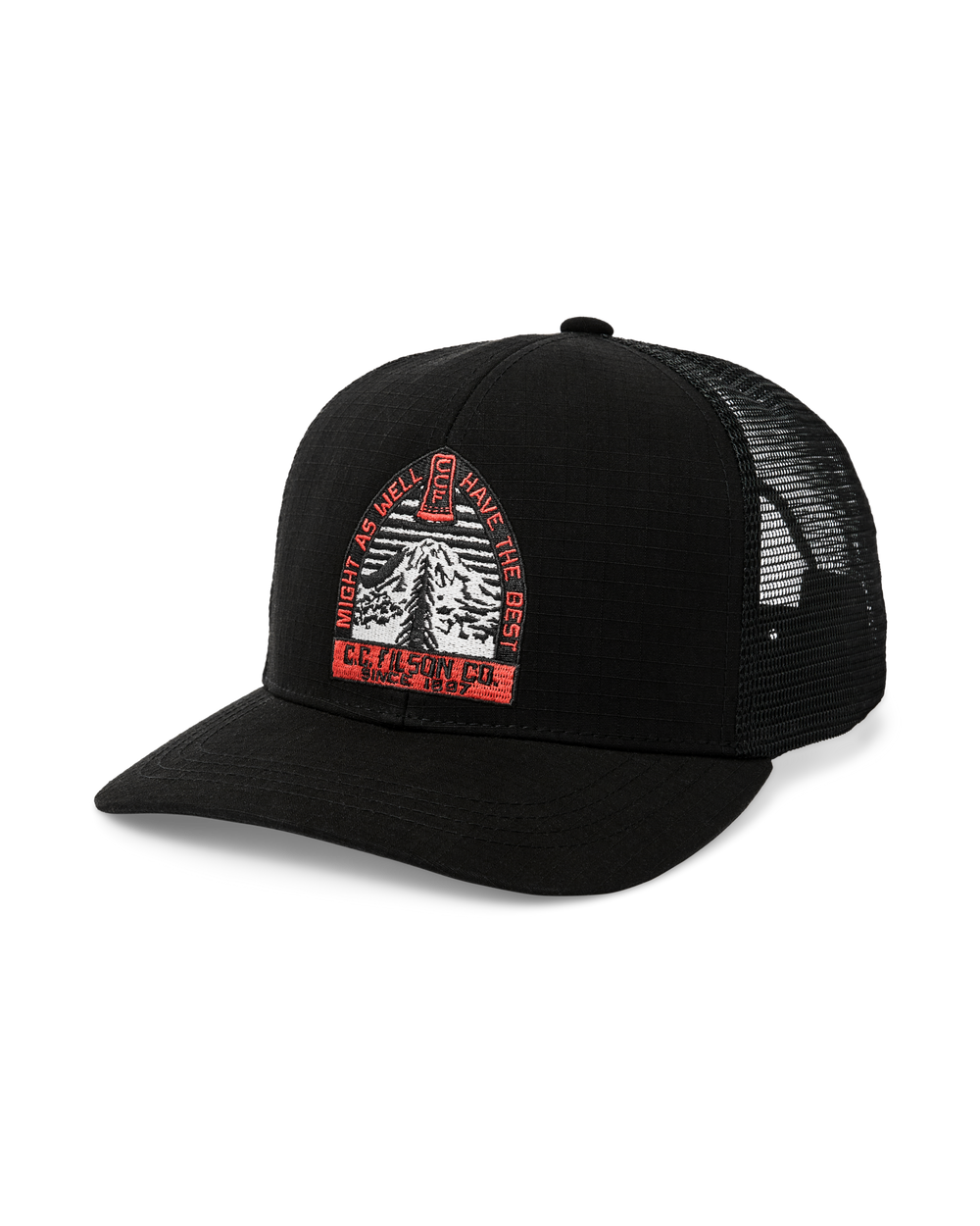 Forestry Logger Mesh Cap - Faded Black