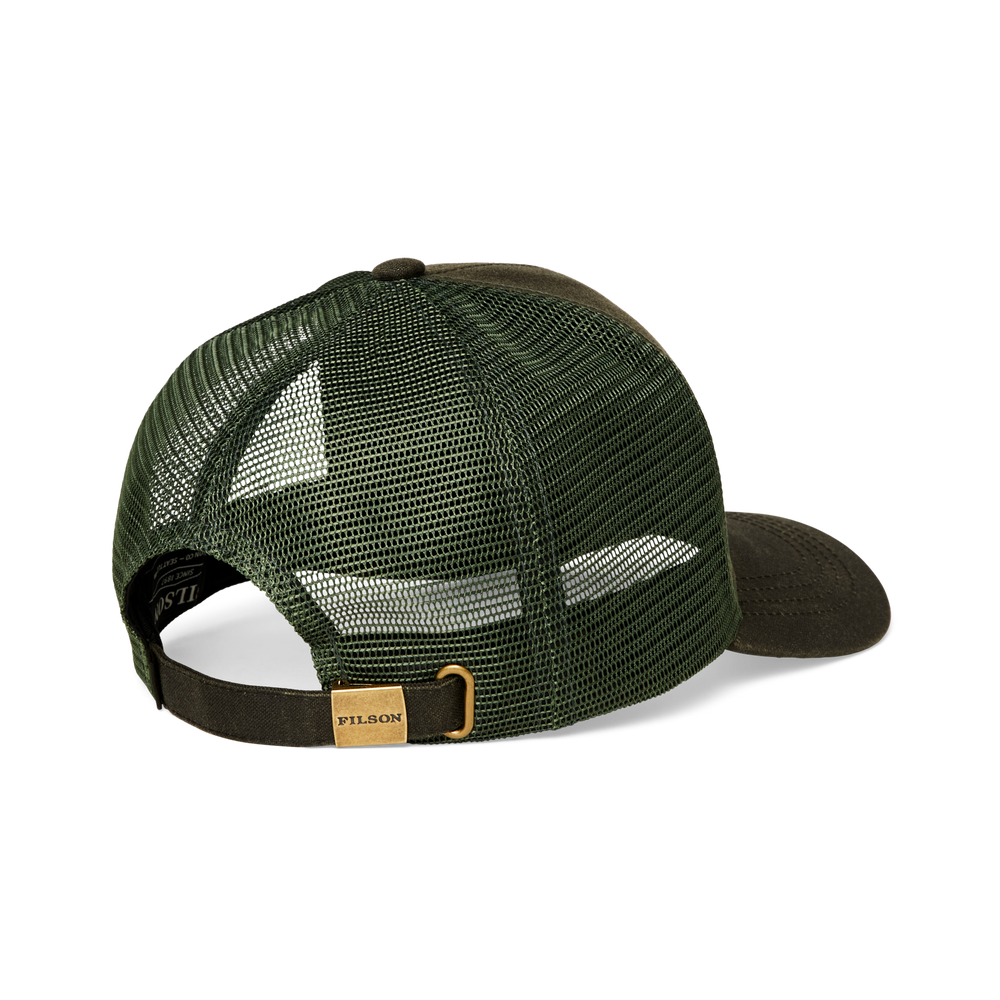 Alternate view of the Filson Logger Mesh Cap - Otter Green