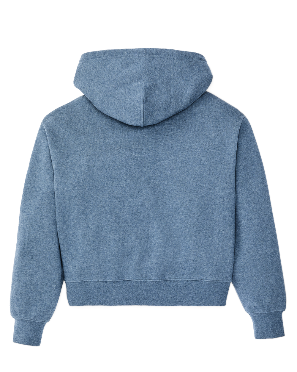 Women's French Terry Half-zip Hoodie - Light Blue