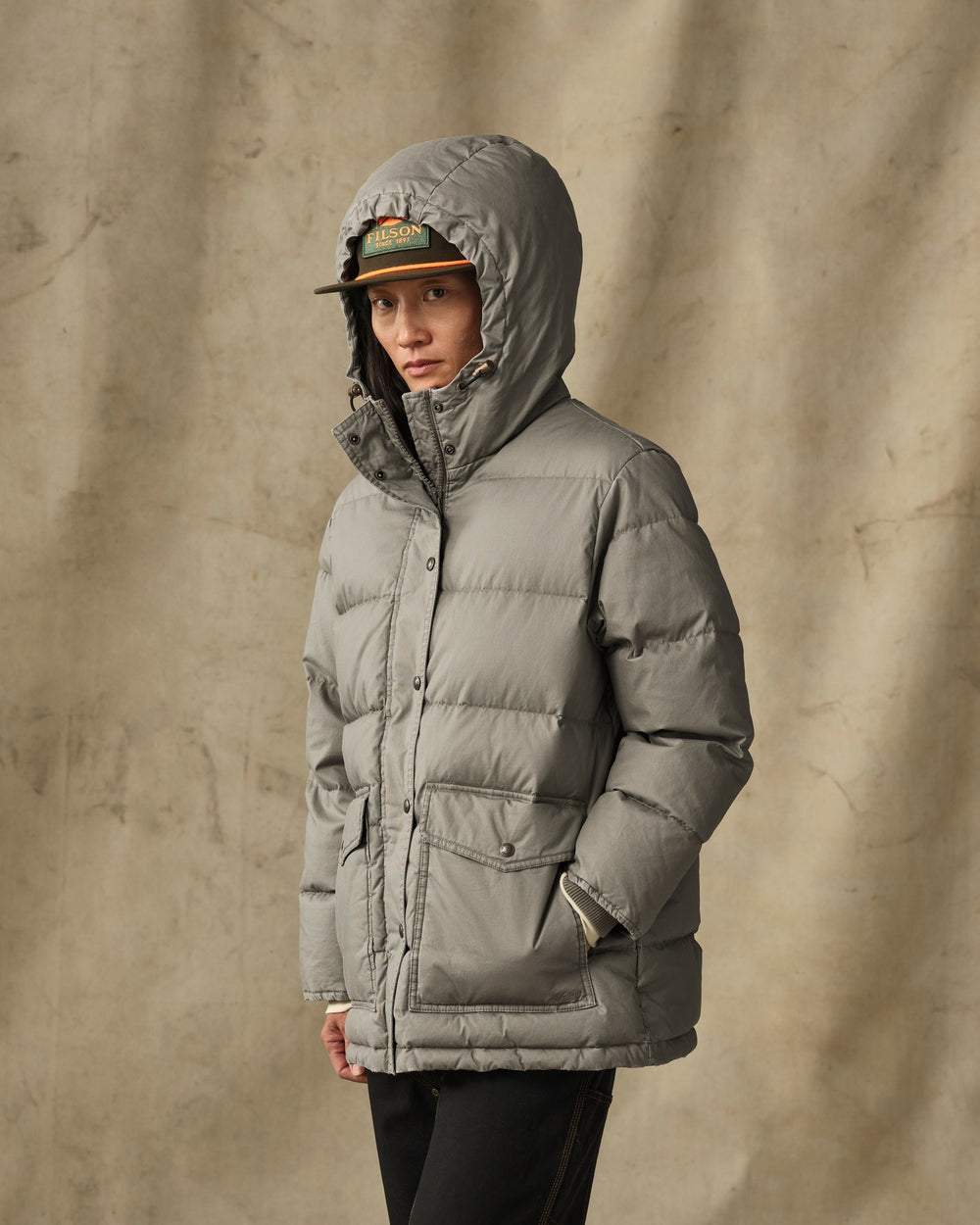 Women's Heritage Cotton Down Parka - Smokey Olive