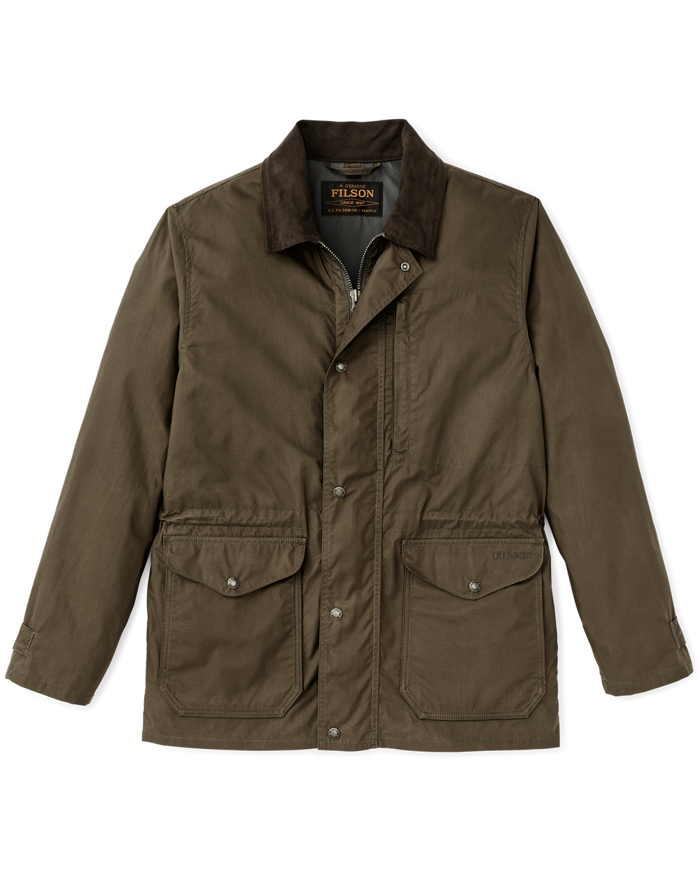 Dry Wax Mile Marker Coat - Burnt Olive