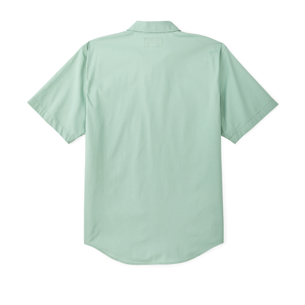 Alternate view of the Filson Twin Lakes Short Sleeve Sport Shirt - Granite Green