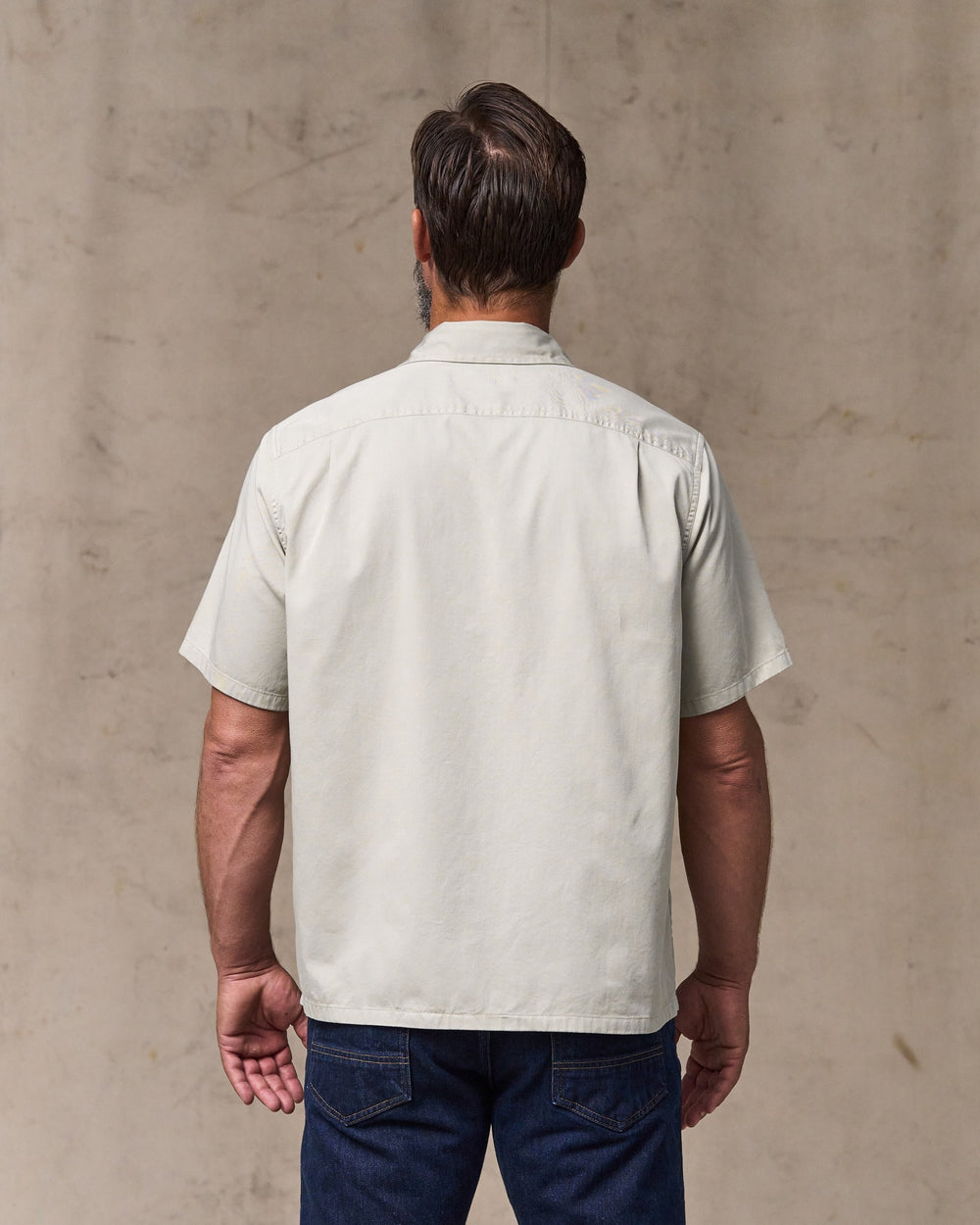 Short Sleeve 4.5-oz. Twill Shirt - Gray Sky