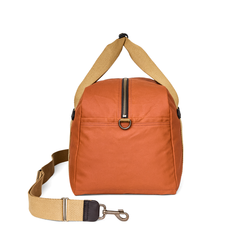 Medium Tin Cloth Duffle Bag - Rust