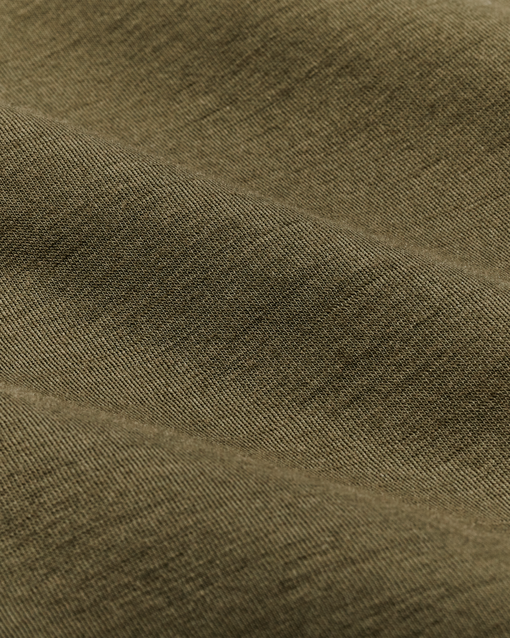 210g Merino Wool Short Sleeve Crewneck T-Shirt - Dark Olive