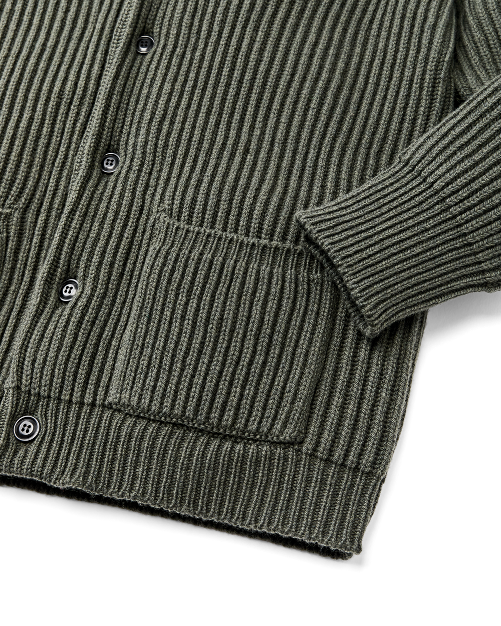 Bristol Cardigan Sweater - Forest Green Heather