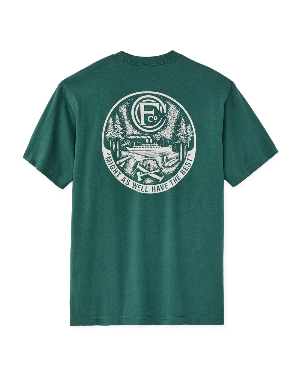 Forestry Graphic T-Shirt - Mallard Green