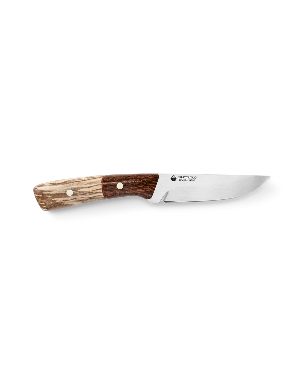 Graycloud Tracker Knife - Spalted Alder / Leopardwood