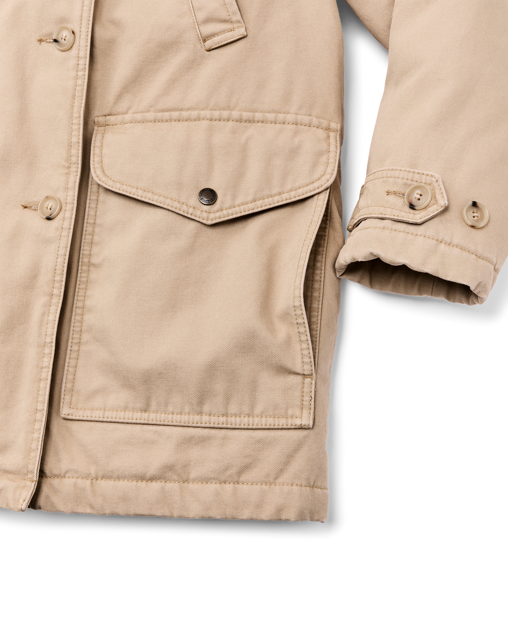 Alternate view of the Filson Women's Canvas Packer Coat - Natural