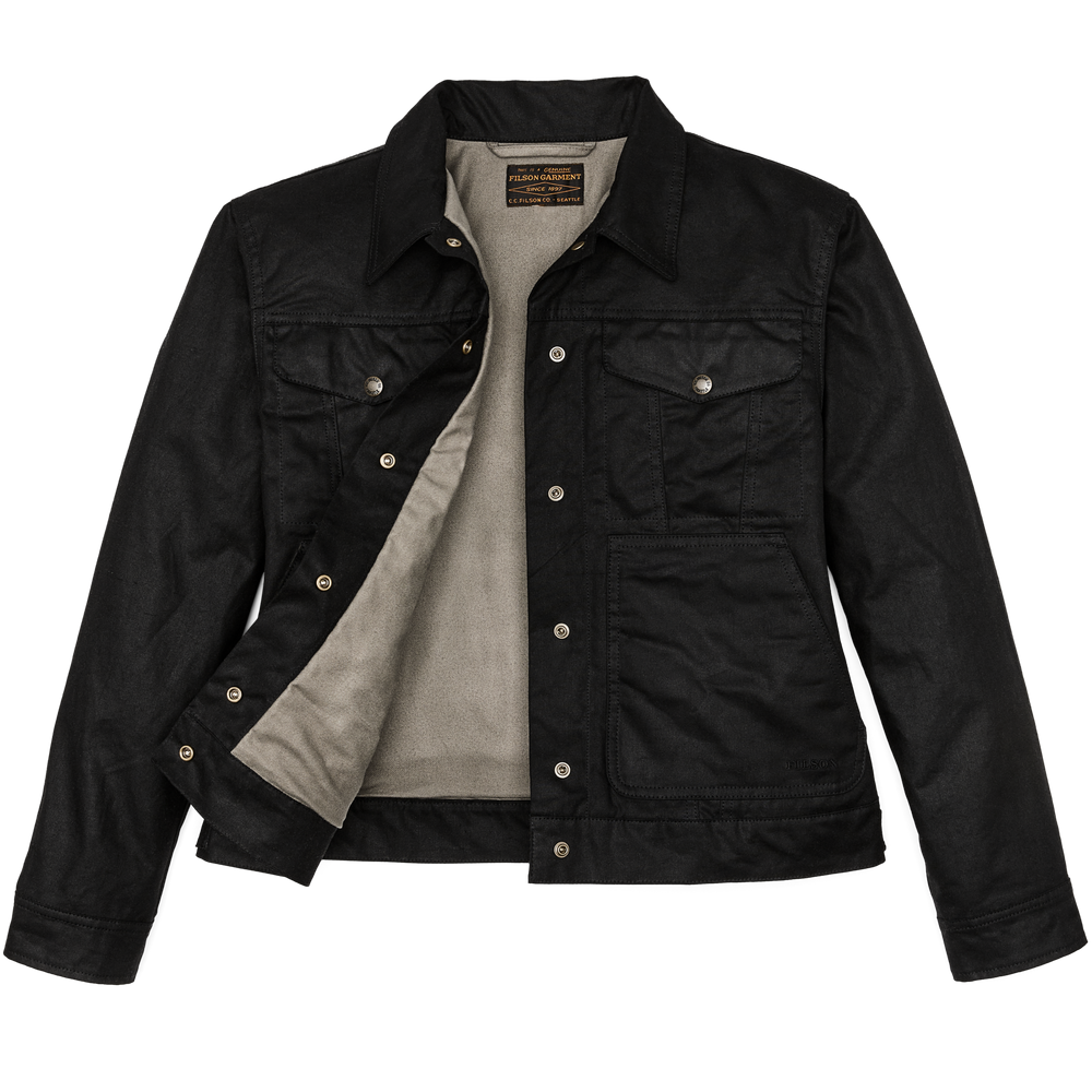Alternate view of the Filson Women's Short Lined Cruiser Jacket - Black