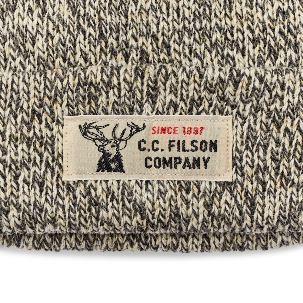 Alternate view of the Filson Lined Ragg Wool Beanie - Charcoal Heather