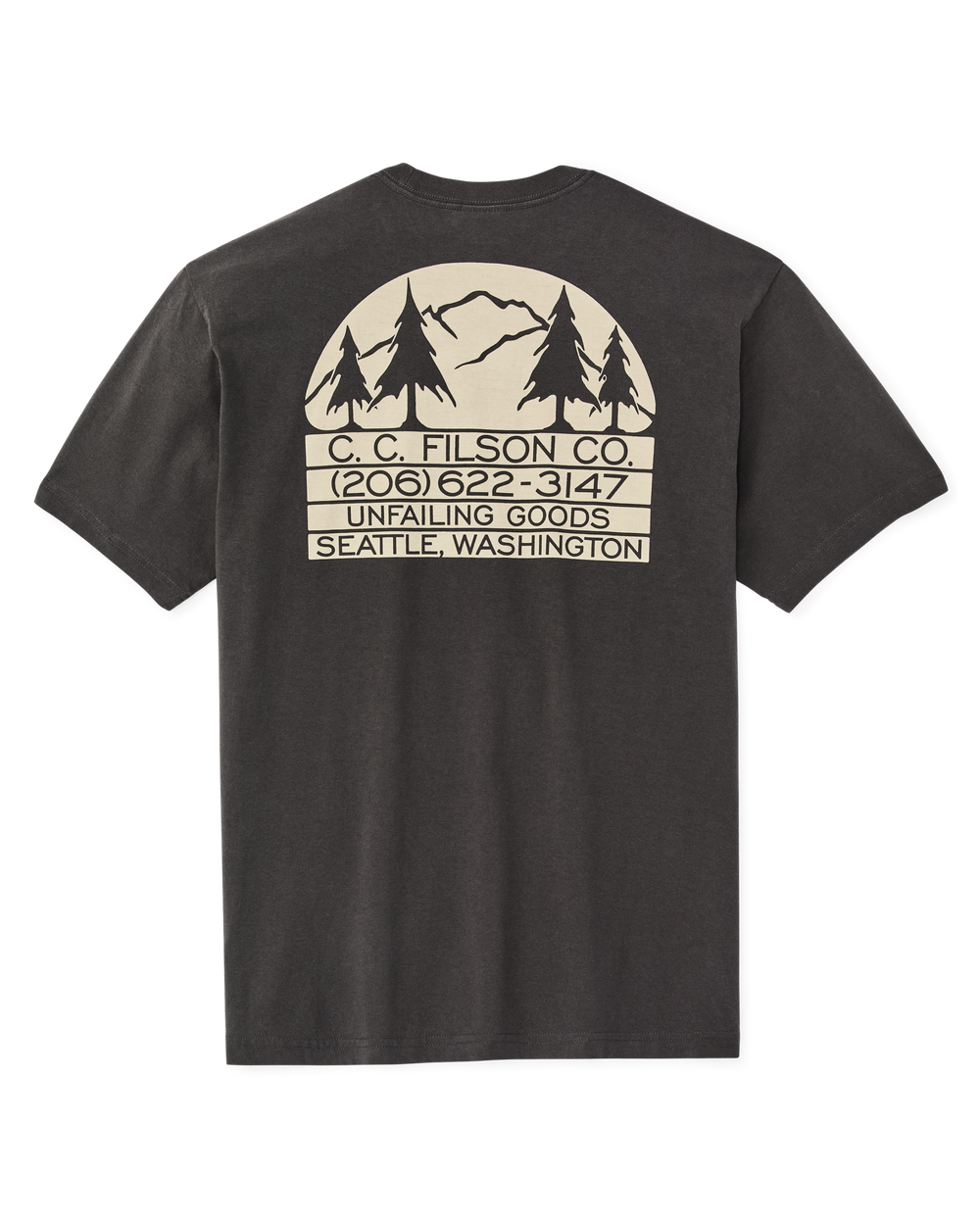 Seattle Graphic T-Shirt - Faded Black