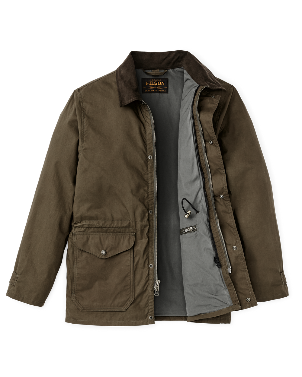 Dry Wax Mile Marker Coat - Burnt Olive
