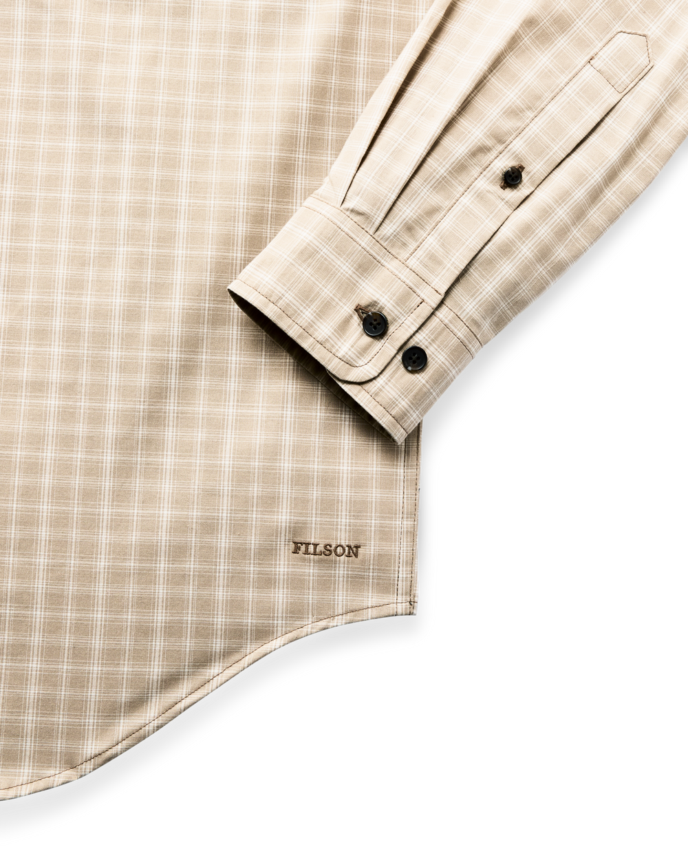 Alternate view of the Filson Twin Lakes Sport Shirt - Tan / Cream Plaid