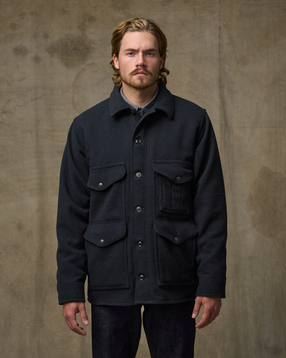 Seattle Wool Cruiser Jacket - Navy