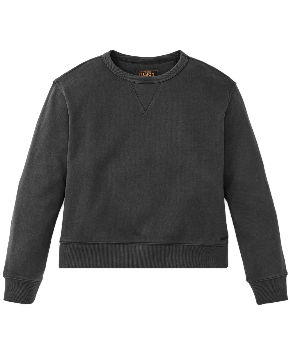 Women's French Terry Crewneck - Faded Black