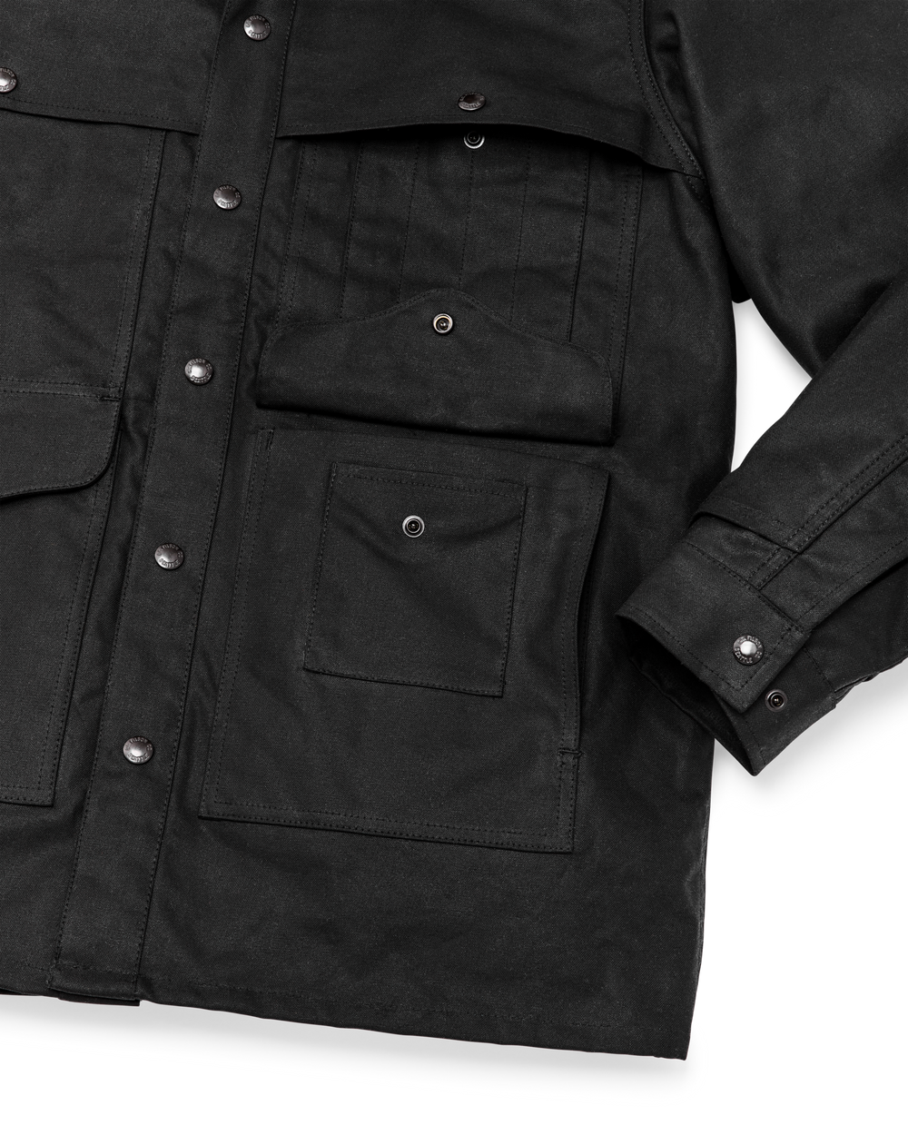 Alternate view of the Filson Lined Tin Cloth Cruiser Jacket - Black