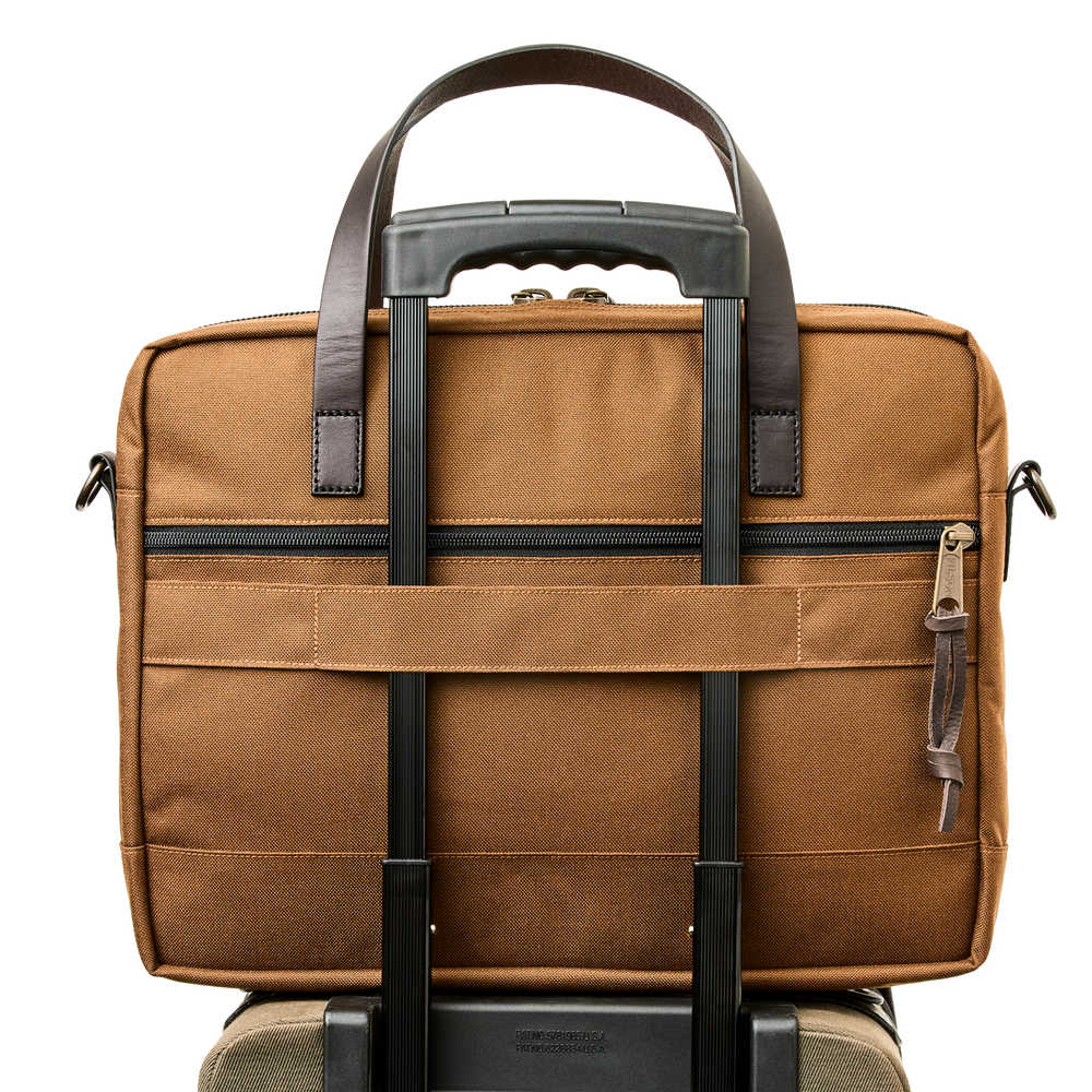 Alternate view of the Filson Dryden Briefcase - Whiskey