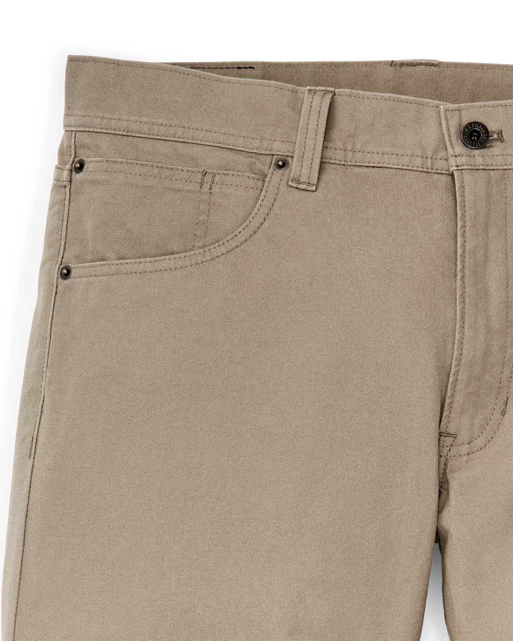 Dry Tin Cloth 5-Pocket Pants - Khaki