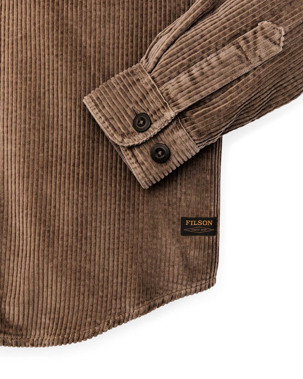 6-wale Corduroy Shirt - Brown