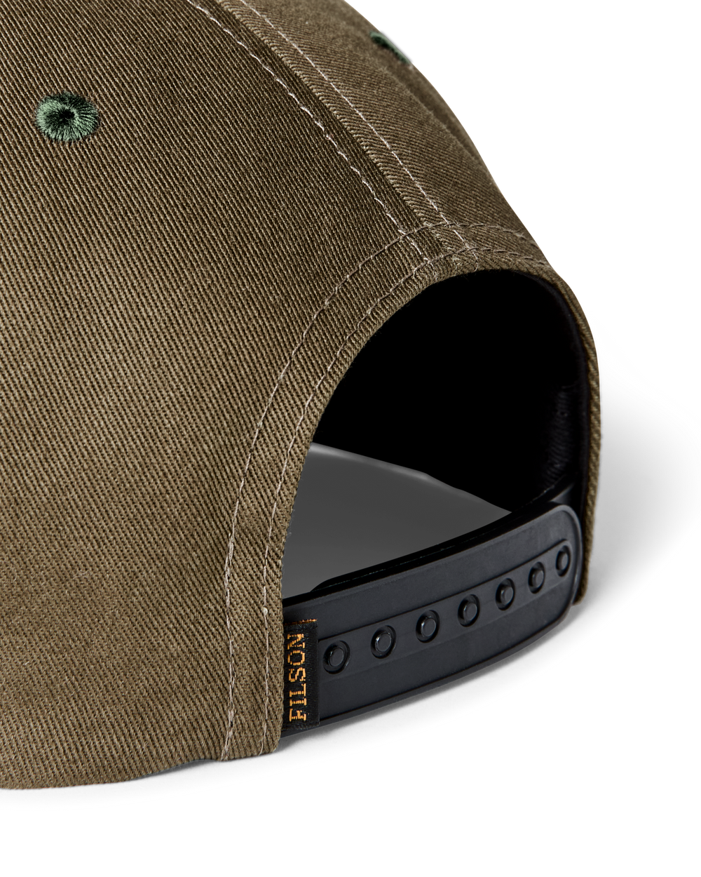 Alternate view of the Filson Diamond Trucker Cap - Olive