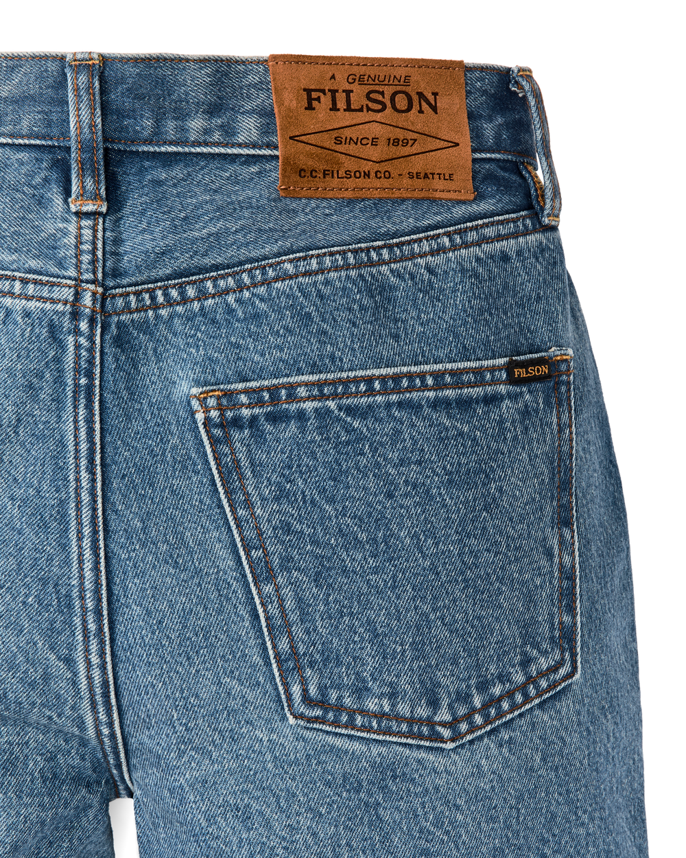 Alternate view of the Filson Women's 14-oz. Straight-Leg Jeans - Vintage Indigo