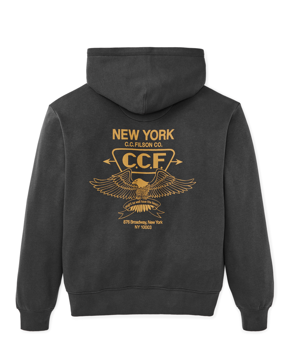 NYC Graphic Hoodie - Faded Black