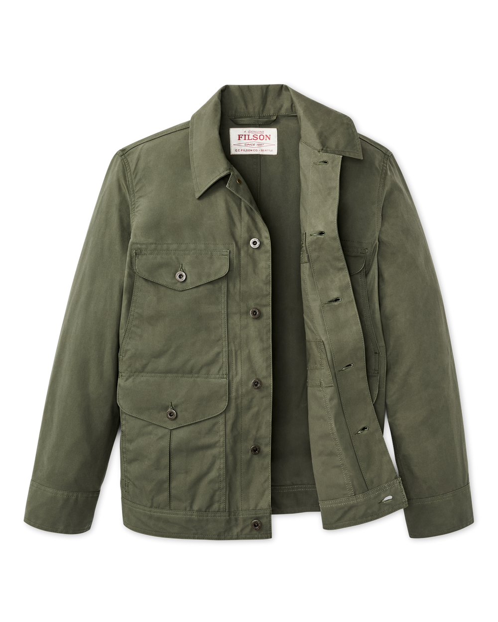 Dry Wax Journeyman Jacket - Olive Green