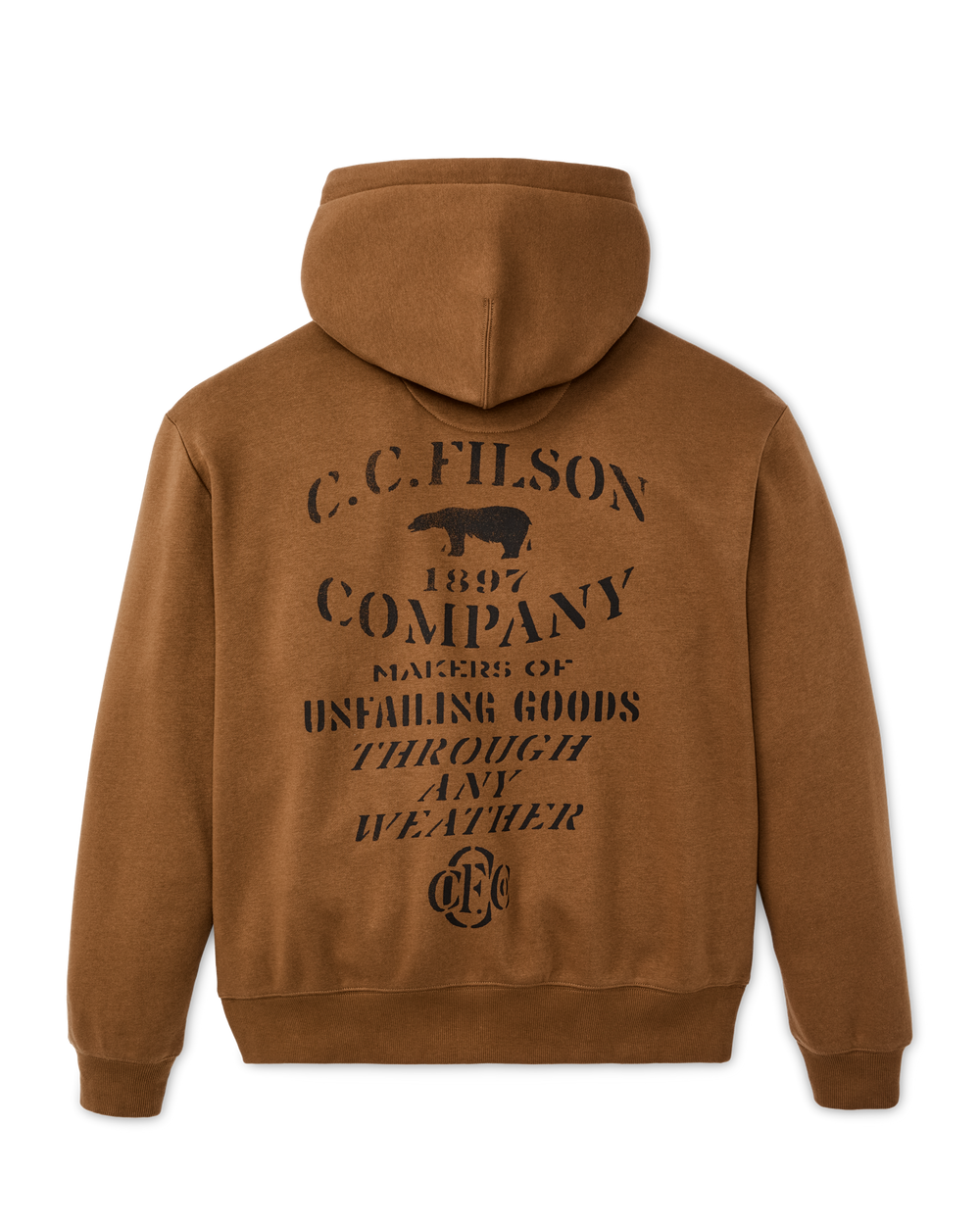 Stencil Graphic Hoodie - Whiskey