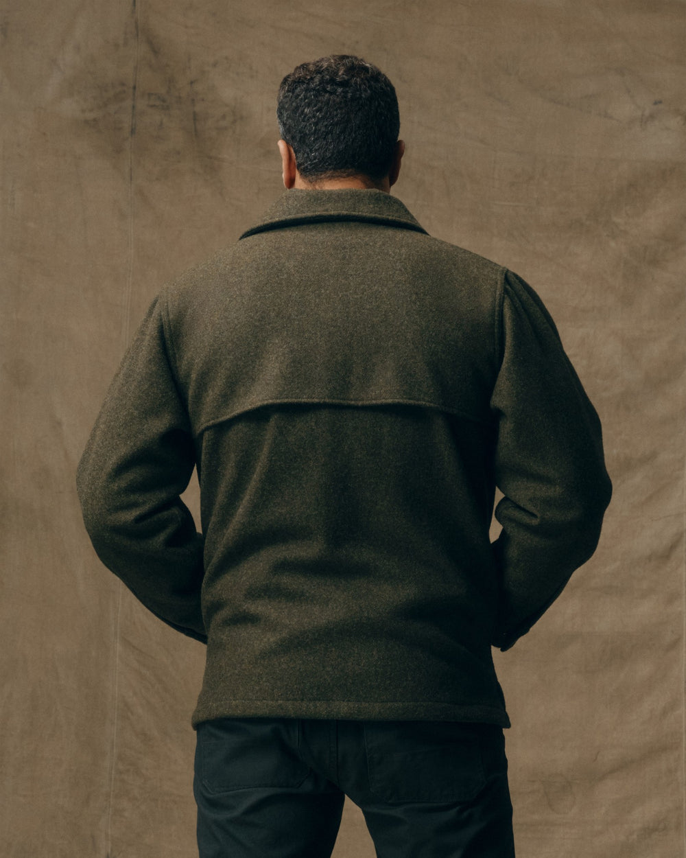 Mackinaw Wool Cape Coat - Forest Green