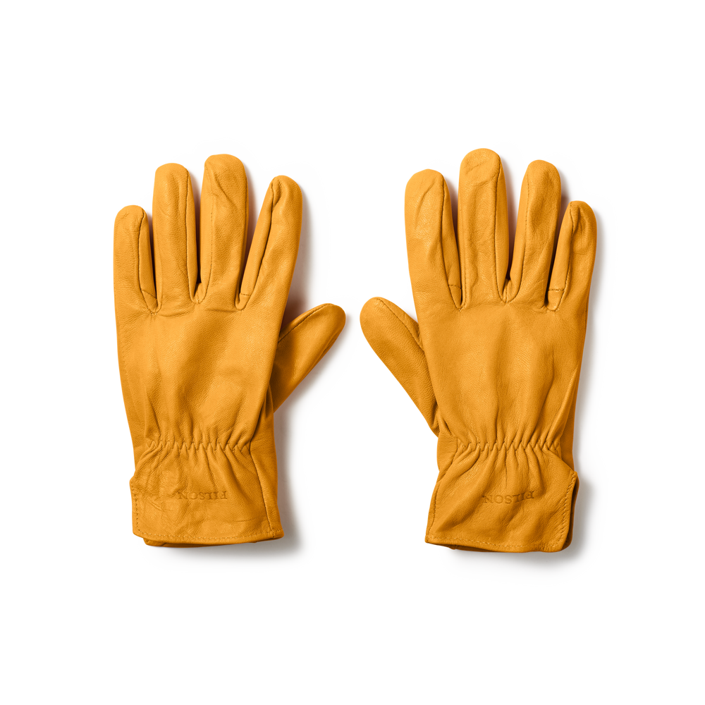 Front-facing image of the Filson Original Goatskin Gloves - Tan