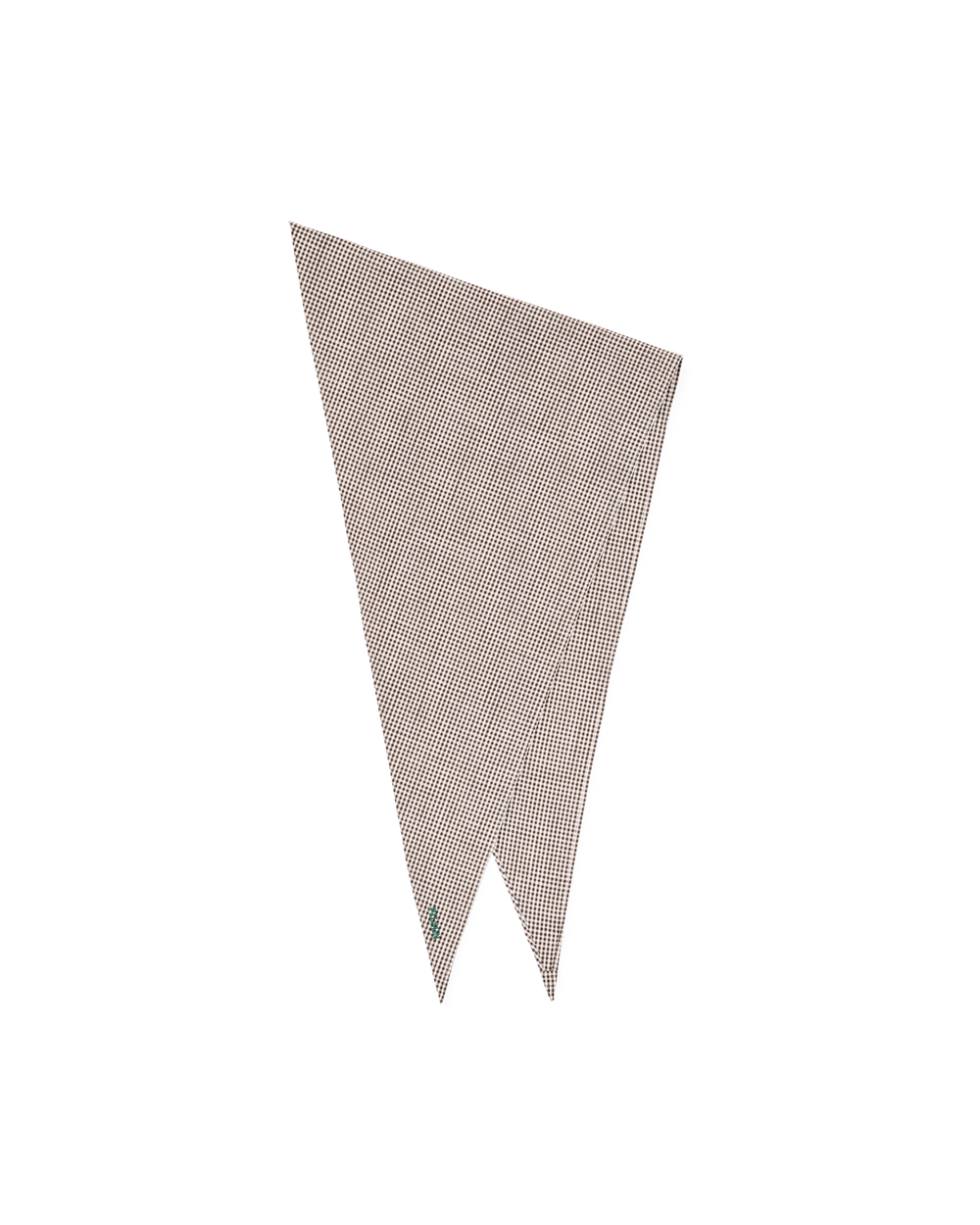 Front-facing image of the Filson Triangular Bandana - Coffee / Natural