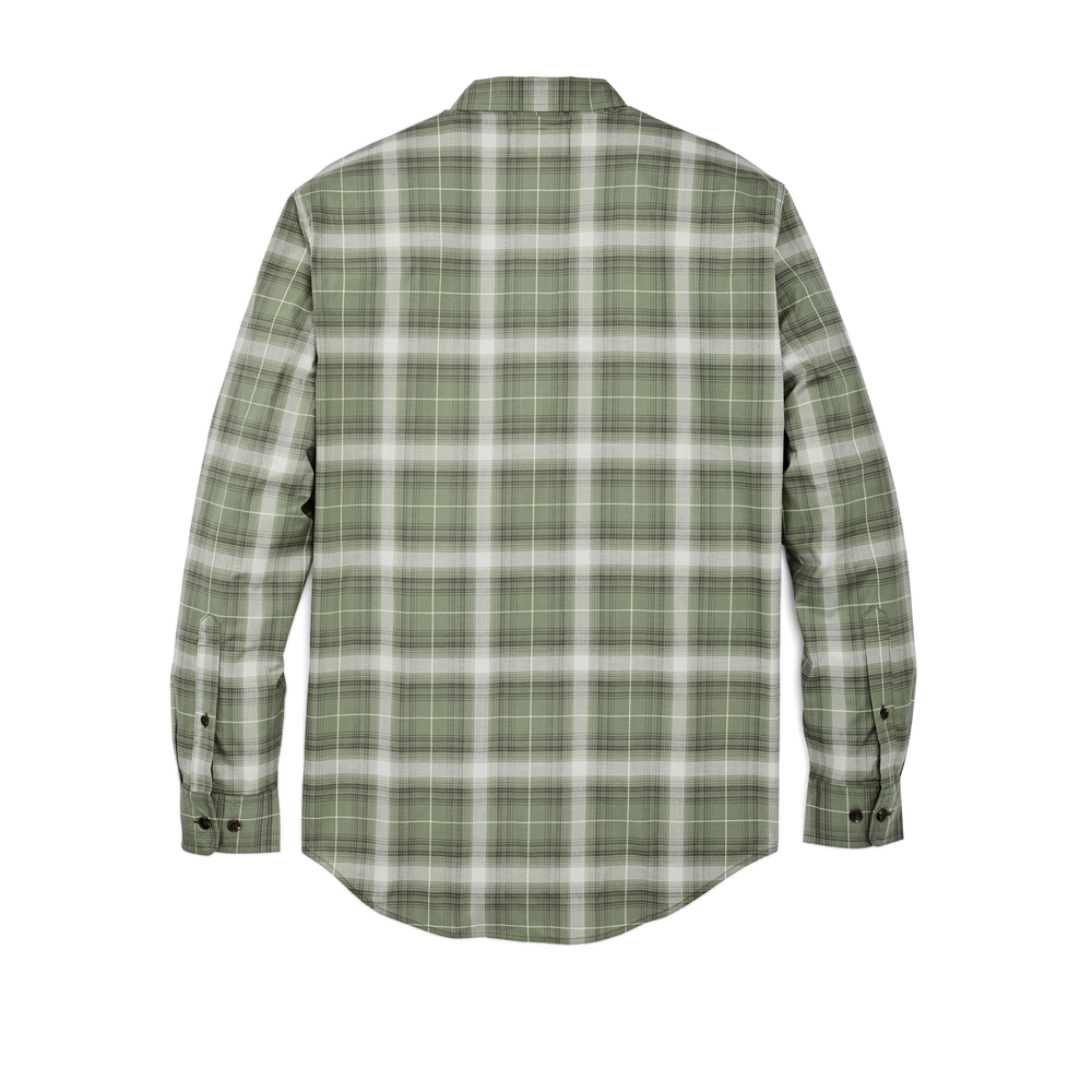 Alternate view of the Filson Twin Lakes Sport Shirt - Green / Gray Ombre Plaid