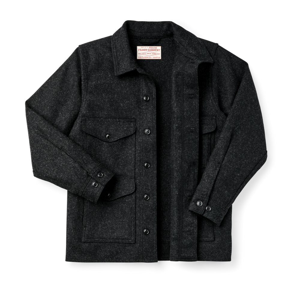 Alternate view of the Filson Mackinaw Wool Cruiser Jacket - Charcoal