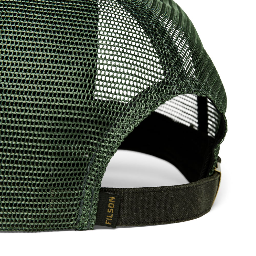 Alternate view of the Filson Logger Mesh Cap - Otter Green