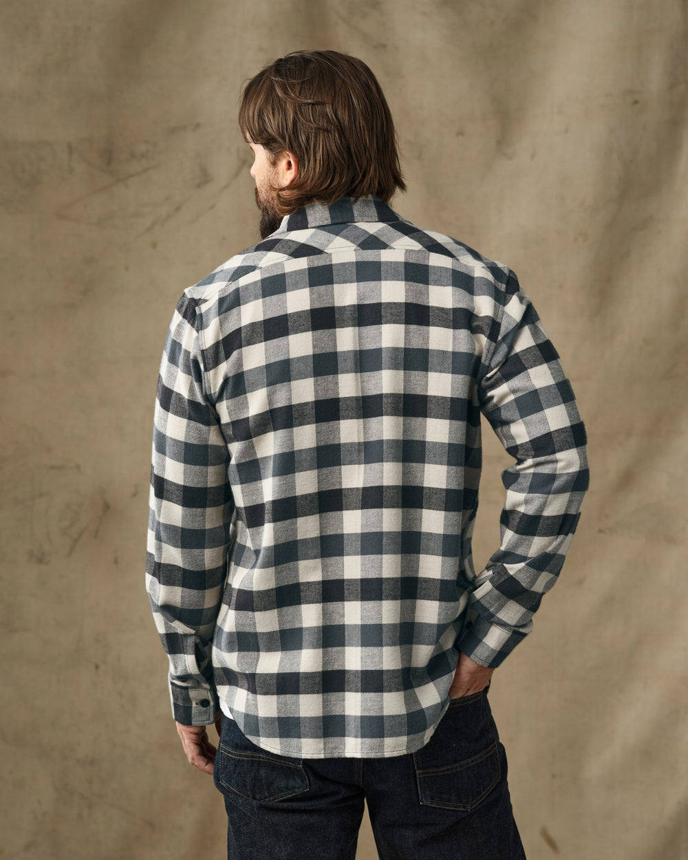 Rangeland Flannel Shirt - Charcoal / Steel Plaid