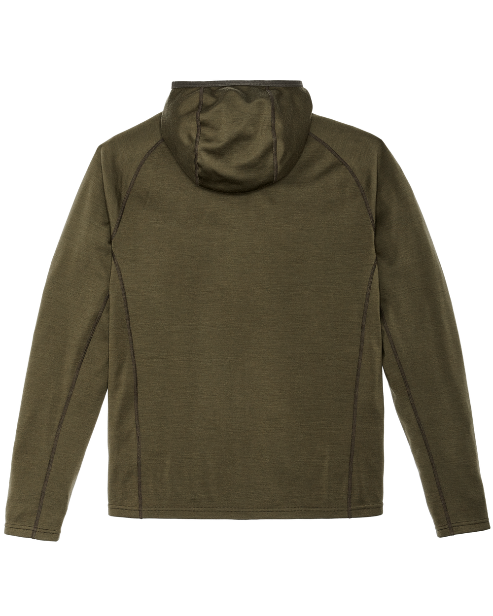 400g Merino Wool Hoodie - Dark Olive