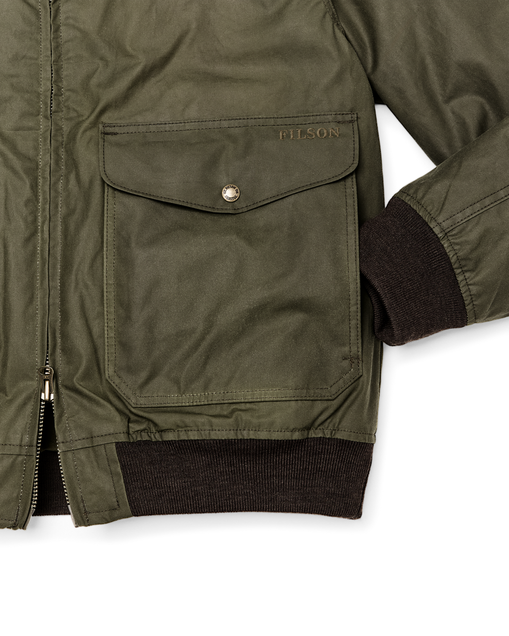 Cover Cloth Bomber Jacket - Marsh Olive