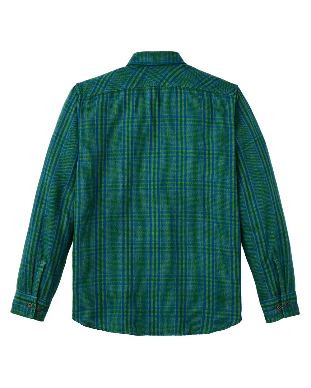 The Rangeland Flannel Shirt - Green / Blue Plaid
