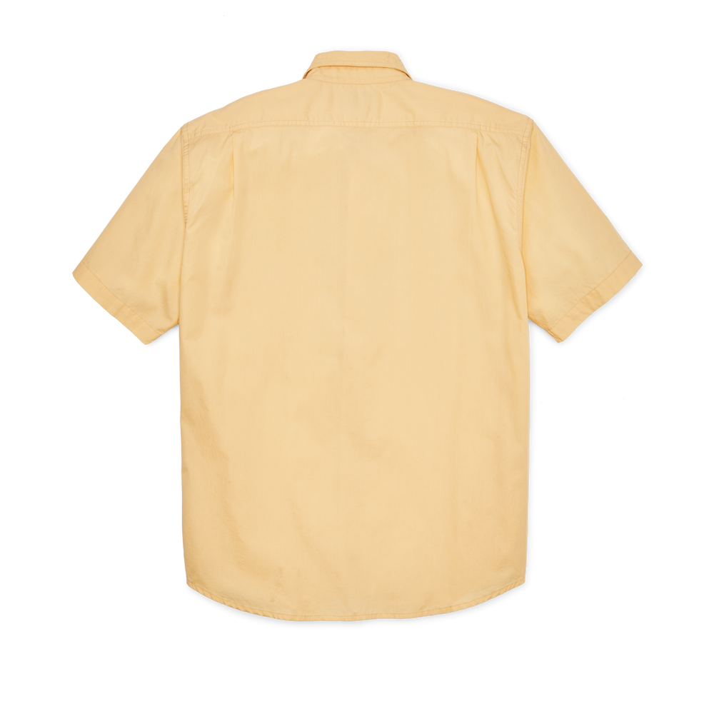 Alternate view of the Filson Filson's Washed Short Sleeve Feather Cloth Shirt - Straw
