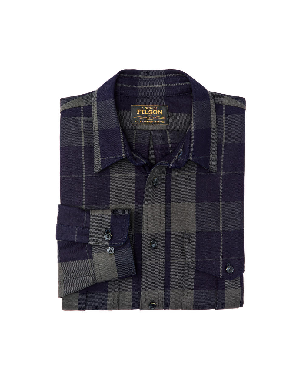 Vintage Wash Alaskan Guide Shirt - Indigo / Faded Black