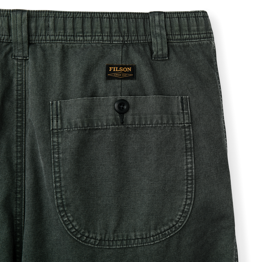 Alternate view of the Filson Oakville Canvas Shorts - Gravel